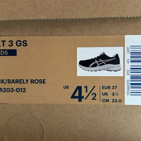 ASICS Jolt 3 GS Kids Running Shoes – Black/Barely Rose (US 4.5) - Picture 2 of 11